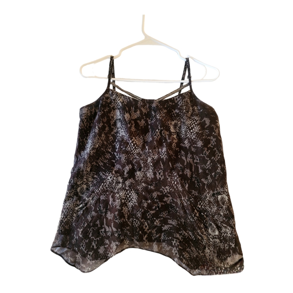 🖤 GUESS Y2K Mesh Overlay Blouse with Jeweled Accents